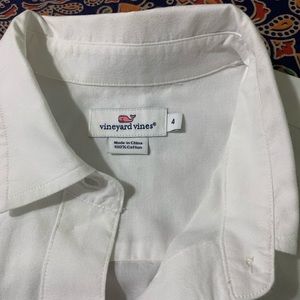 VINEYARD VINES WHITE LONG SLEVES